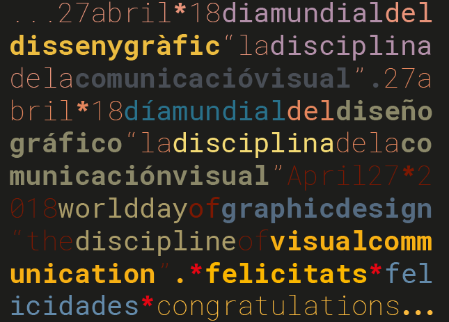 abril 27 - dia mundial disseny grafic